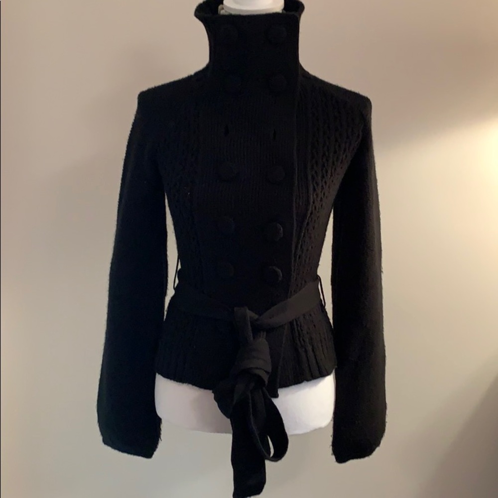 Bcbgeneration Black Double Breasted Cardigan - image 7